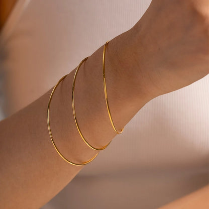 Thin Loop Bracelet-set of 3