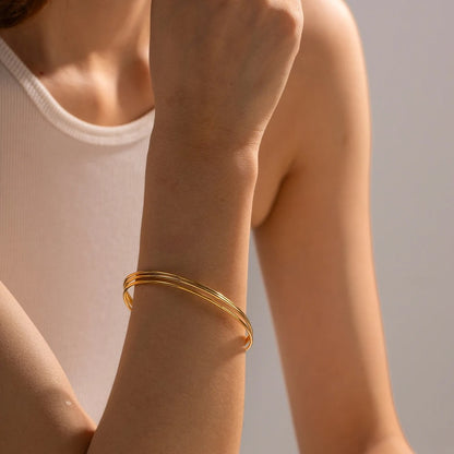 Thin Loop Bracelet-set of 3