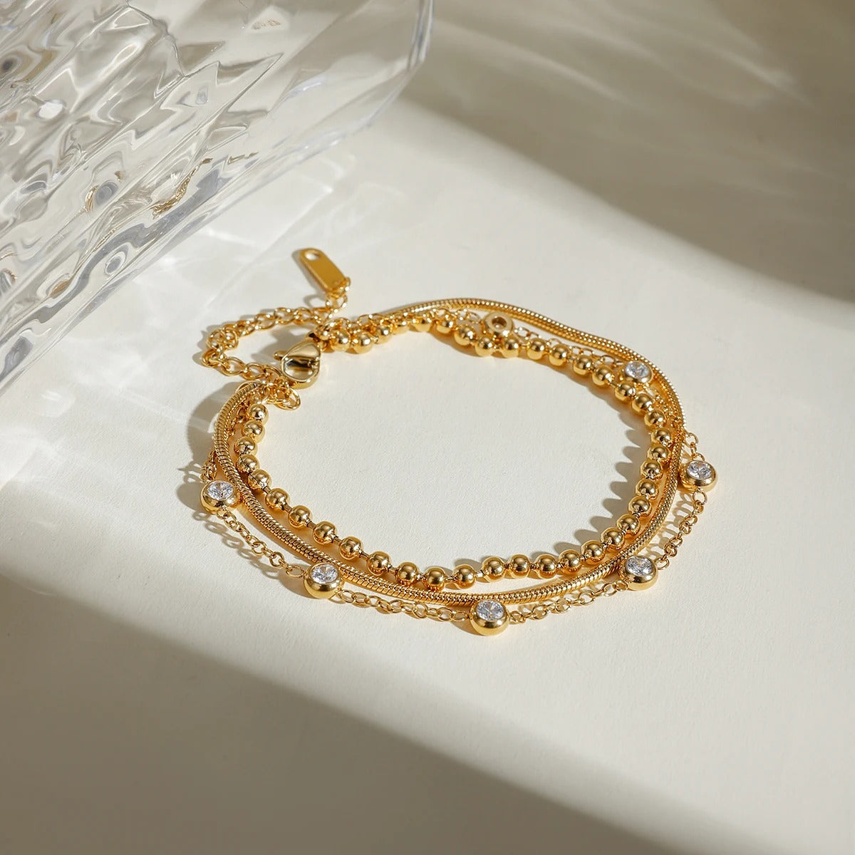 Zircon Bracelet Set